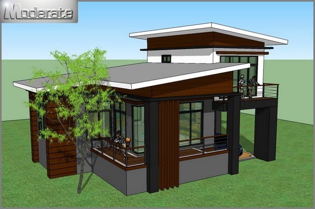 แบบบ้านโมเดิร์นขนาดเล็ก